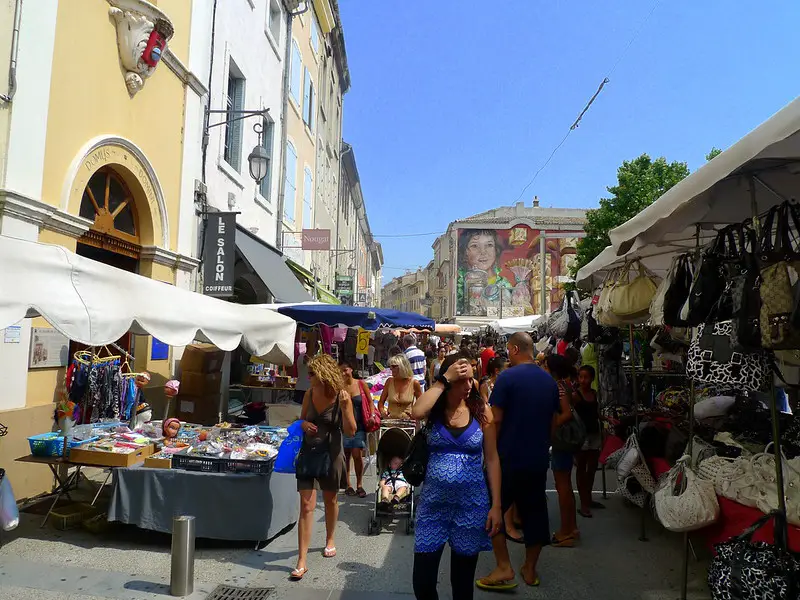 Jour de marché à Montélimar